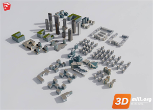 Environment element Skp Files 